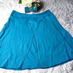 Title Nine Skirt Womens S Blue Athletic Nylon Blend Solid Comfort Outdoor
